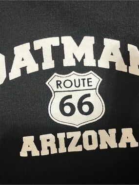 Alstyle Black T-shirt with White Route 66 Arizona Graphic